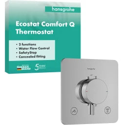 HANSGROHE HG Thermostat UP Ecostat Comfort Q Fertigset 2 Verbraucher chrom  – 33713000