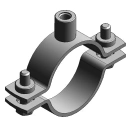MEFA Rohrschelle Maxima PSM 25x3, 30 - 35 mm M8/M10 o. Dämm.  – 0068836