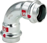 VIEGA Viega Bogen 90 Grad mit SC Prestabo 1116 in 18mm Stahl verzinkt   – 558 130