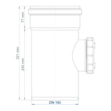 POLOPLAST PP Cleaning Pipe POLO-KAL NG DN 160 – 02346