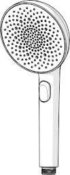 HANSA Hansa Aurelia Handbrause 3-strahlig, Ø 110 mm, chrom  – 4733 0100