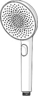 HANSA Hansa Aurelia Handbrause 3-strahlig, Ø 110 mm, chrom  – 4733 0100
