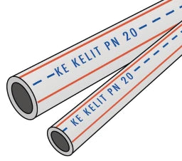 KE KELIT KE00 KELEN PP-RCT Pipe PN20 32x5.4 Length 4m – 1503201
