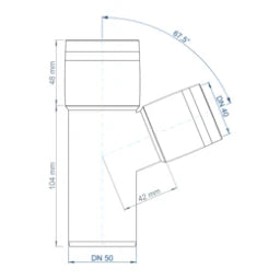 POLOPLAST PP Branch POLO-KAL XS DN 50/40/67Deg – 102213