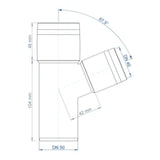 POLOPLAST PP Branch POLO-KAL XS DN 50/40/67Deg – 102213