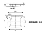 KALDEWEI Kaldewei Sanidusch Shower Tray White 75x90x14 – 331600010001
