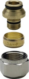 VIEGA Viega Raxofix Union 5381.5, 16mm x G3/4, nickel-plated brass – 647 902