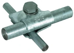 DEHN MV-clamp St/tZn for Rd 8-10/16mm with hexagon bolt and spring washer - 392050