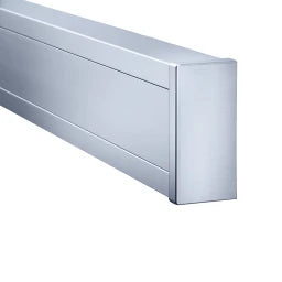 GGK BRA3 Aluminum Skirting Duct End Piece 3-sided H=62 W=170mm, naturally anodized – 12757