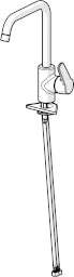 HANSA Hansa Polo New Kitchen mixer Side operated, swivelling, chrome – 5156 2293