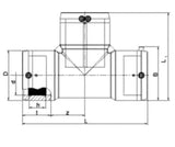 ALIAXIS Friatec Electrofusion Tee OEGW-approved for water PN16 da 110 – 612167
