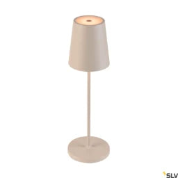SLV VINOLINA TWO, Table Lamp, Rechargeable, IP65, 2200/2700/3000K, TOUCH, beige – 1007697