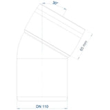 POLOPLAST PO Bend POLO-KAL XS DN 110/30Degree – 102141
