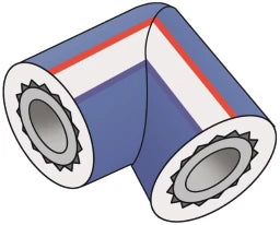 KE KELIT KE20-LX4 KE PP-RCT LX Elbow 90 Degree 25 Insulated. 4mm – 2502041