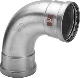 VIEGA Viega Elbow 90 Degree with SC Temponox XL 1716XL in 88.9mm Stainless Steel – 808 891