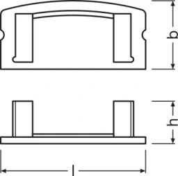 LEDVANCE Flat Profiles for LED Strips -PF04/EC  – 4058075277694
