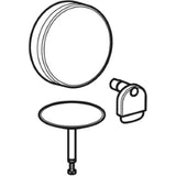 GEBERIT GE Fertigbauset Badewannenablauf, Split d52mm, mit Drehbet. u. Zulauf, weiss  – 150.481.11.1