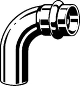 VIEGA Viega 90 Degree Elbow with SC Profipress 2416.1 in 22mm Copper – 291 679