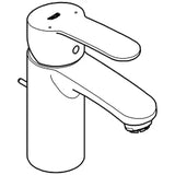GROHE Grohe Eurostyle Cosmopolitan basin mixer low pressure pop-up waste set chrome - 33 561 002