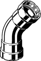 VIEGA Viega Elbow 45 Degrees with SC Megapress 4226 in 1 1/2 Inch Steel Zn-Ni Coated – 694 616
