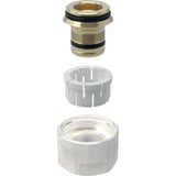 GEBERIT GE FlowFit Eurocone screw fitting MS d20 mm x G3/4, nickel-plated – 619.056.00.1