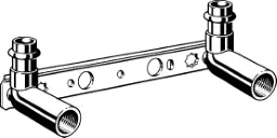 VIEGA Viega Installation unit with SC Sanpress 2221 in 15 x Rp1/2 x 45x150/200mm Sibr – 124 502