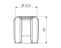 SCHELL SCHELL COMFORT handle chrome 1/2" – 47 996 06 99