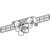 GEBERIT GE FlowFit Angle Fitting Set, pre-assembled 2-way, offset d16mm x Rp1/2 OD15.3cm RG+ - 619.680.00.1