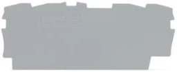 WAGO End and Intermediate Plate 0.8 mm thick, gray – 2002-1491