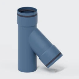 POLOPLAST PO Lüftungsabzweig mit Kondensatsperre POLO-KWL DN 75/75/45Grad   – 03627