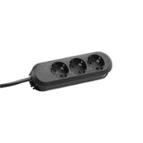 BACHMANN SMART Desk Socket 3-Way Black 5.0m Supply Cable – 387.172