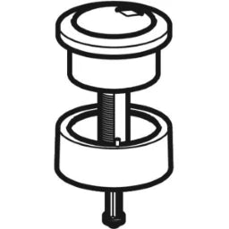 GEBERIT GE Dual Flush Actuator for Ceramic Suite, chrome – 241.800.KD.1