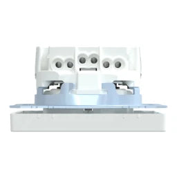 MERTEN SCHUKO socket outlet, enhanced contact protection, plug-in terminals, Lotus White, System Design - MEG2300-6035