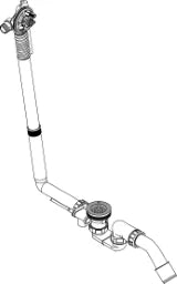 HANSGROHE HG Exafill S Bath Spout with Waste and Overflow Set – 58115180