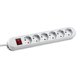 BACHMANN SMART Desk Power Strip 6-way white 3.0m cable 1xSwitch - 381.251K