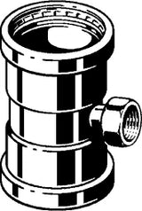 VIEGA Viega T-Stück Sanpress Inox XL 2317.2XL in 88,9mm x Rp3/4 x 88,9mm Edelstahl   – 482 886