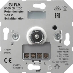 GIRA Potentiometer Control 1 - 10 V Switching Function Insert – 030900