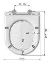 MKW Dario FL Toilet Seat with Lid, Metal Hinge, White – AE00-0A01