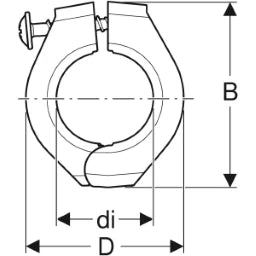 GEBERIT GE FlowFit Fixed point support d40mm – 619.734.00.1