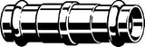 VIEGA Viega Schiebemuffe mit SC Sanpress 2215.5 in 18mm Siliziumbronze   – 287 061