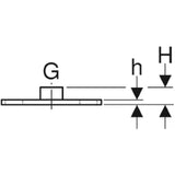 GEBERIT GE Grundplatte Wand-u. Deckenbefestigung rechteckig, Zweiloch, 40x120xG1/2   – 363.839.00.1