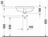DURAVIT Duravit Starck 3 Undercounter Basin 490mm without overflow white – 0305490000