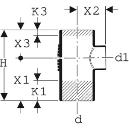 GEBERIT GE Silent-db20 Branch 88.5 deg. d135/110mm – 312.108.14.1