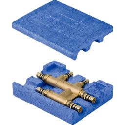 GEBERIT GE Mepla Kreuzungs-T-Stueck mit Box d20 x 16 x 20mm, MS   – 612.315.00.5