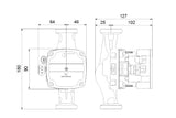GRUNDFOS Grundfos High-Efficiency Circulator ALPHA Solar 25-75 PN10 G1_1/2 180mm 1x230V – 98989300