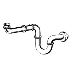 KLUDI Kludi Space-Saving Odor Trap Chrome – 1025505-00
