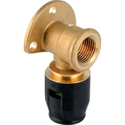 GEBERIT GE Pushfit Anschlusswinkel IG Messing 90 Gr. d16mm x Rp1/2, kurz   – 650.291.00.1