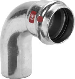 VIEGA Viega Bogen 90 Grad mit SC Prestabo 1116.1 in 35mm Stahl verzinkt   – 558 239