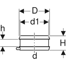 GEBERIT GE PE Elektro-Schweissband fuer Fixpunktschelle d 110mm 367776   – 367.776.16.1