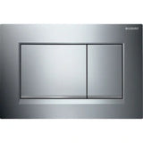 GEBERIT GE Sigma20 dual-flush plate, glossy chrome-matte chrome-glossy chrome, square – 115.883.KH.01